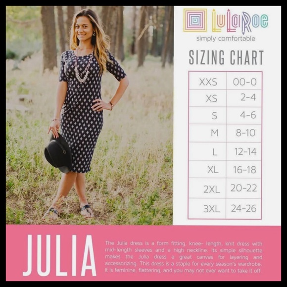NWOT LuLaRoe Julia Raglan Scottie Dress - Picture 6 of 7